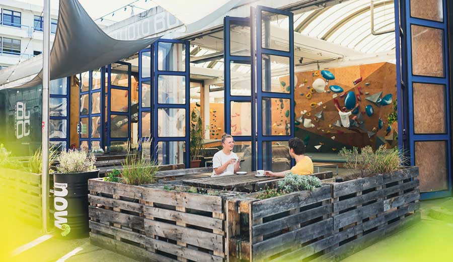 Bouldern & Kaffee in Studio Bloc Mannheim